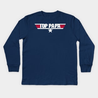 Top Papa Kids Long Sleeve T-Shirt